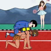向前跑